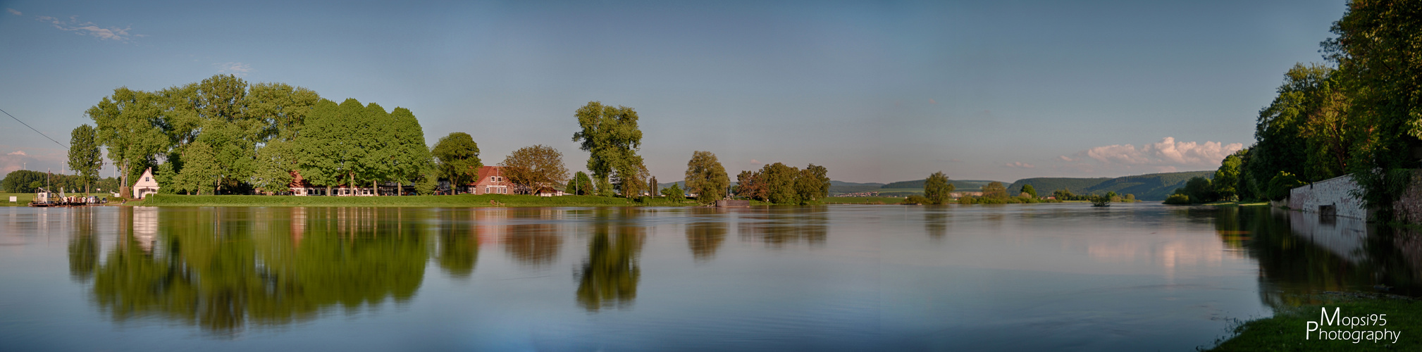 Die Weser bei Hochwasser