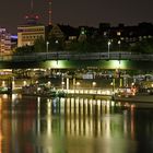 Die Weser bei Nacht