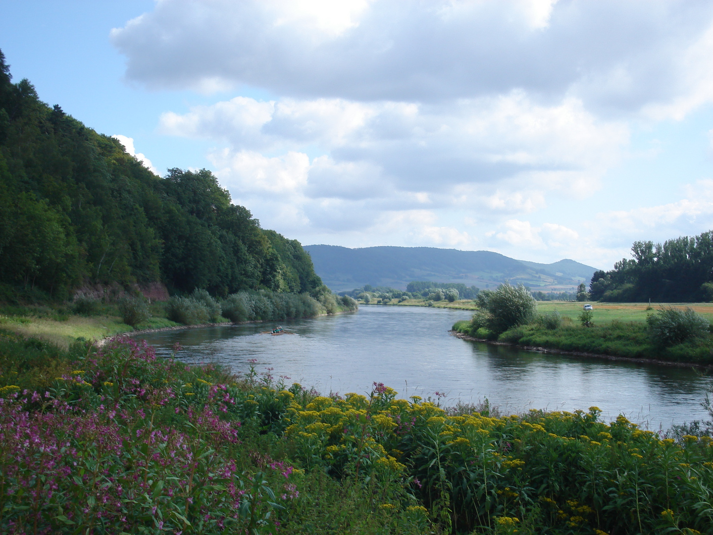 Die Weser bei Stahle ( Kr. Höxter )