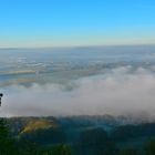 Die Weser im Nebel