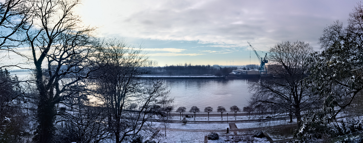 Die Weser im Winter