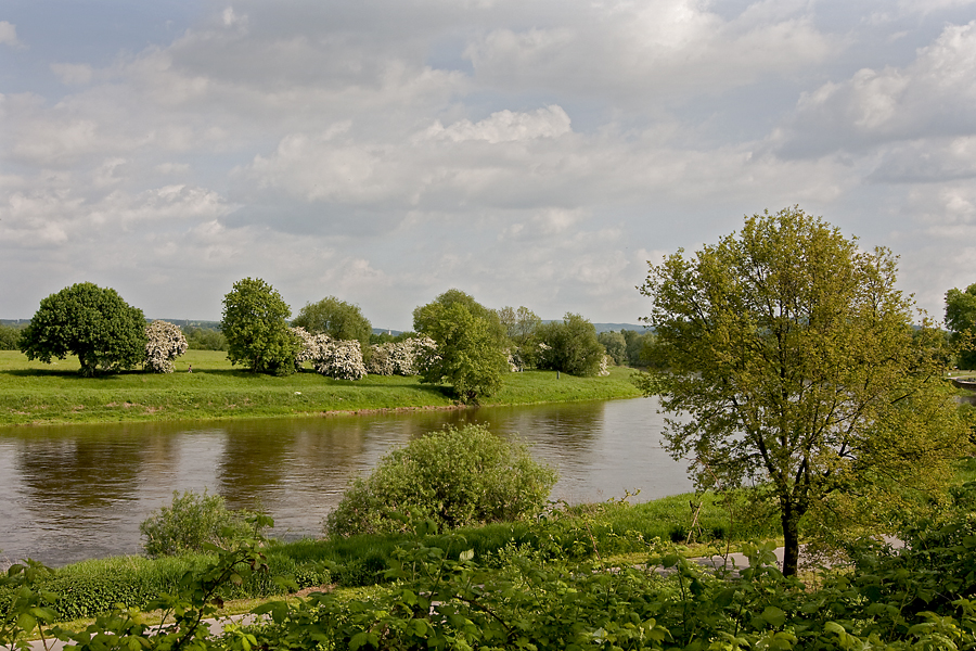 Die Weser in Bad Oeynhausen