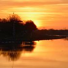 Die Weser in Flammen