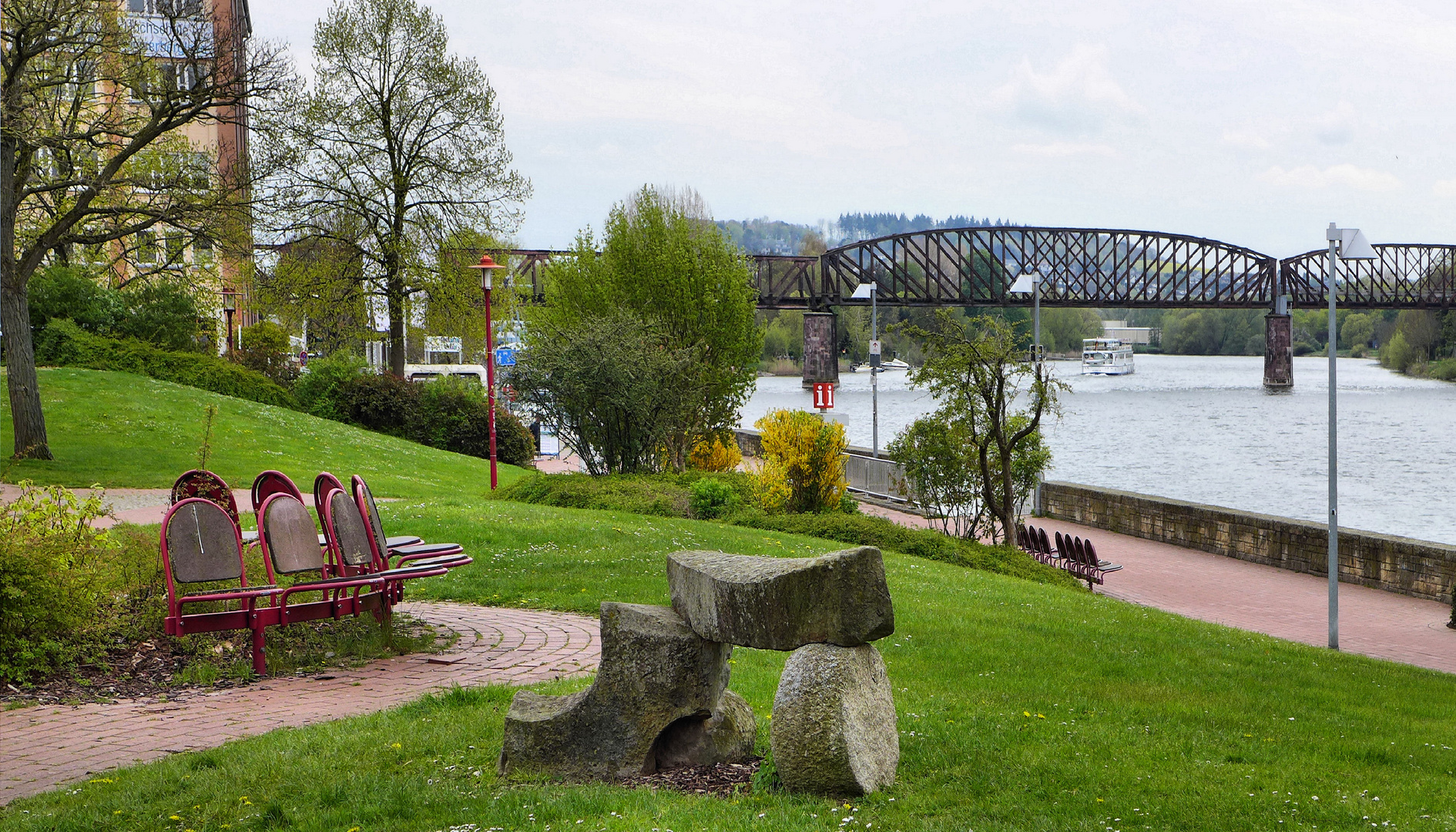 Die Weser in Hameln 1