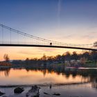 Die Weser in Minden mit der Glacisbrücke 