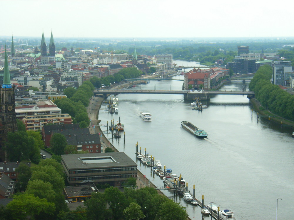 Die Weser und die Altstadt