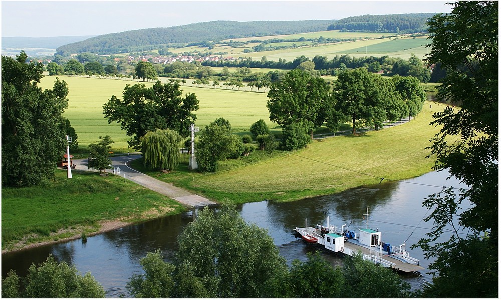 Die Weserfähre bei Polle