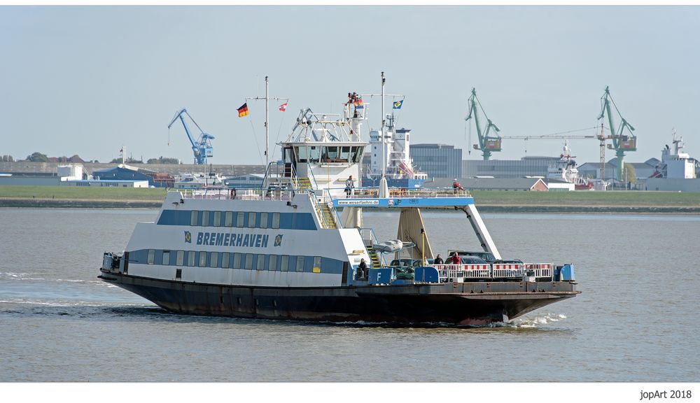 Die Weserfähre "Bremerhaven"...