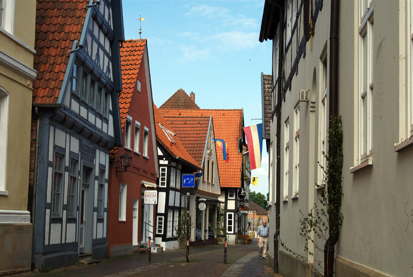 Die "Weserstraße" in Nienburg