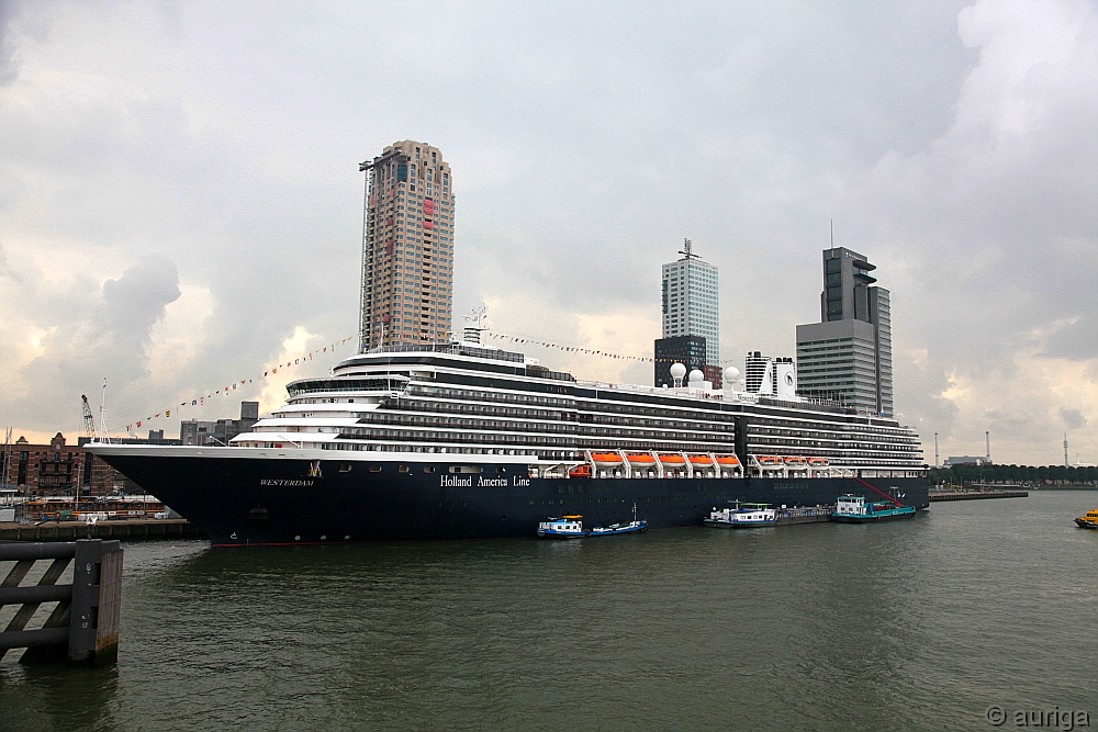 Die Westerdam, gewaltiges Kreuzfahrtschiff