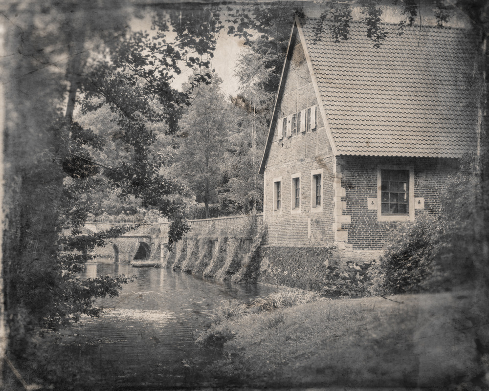 Die westfälische Burg Hülshoff zwischen Havixbeck und Roxel bei Münster