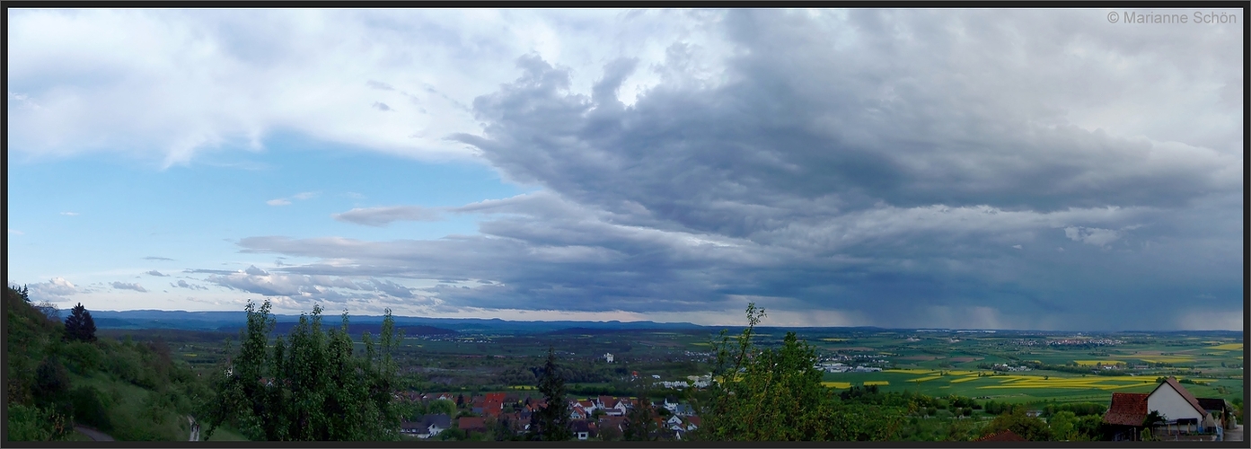 Die Wetterfront ...