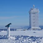 Die Wetterwarte auf dem Brocken bei herrlichstem Winterwetter