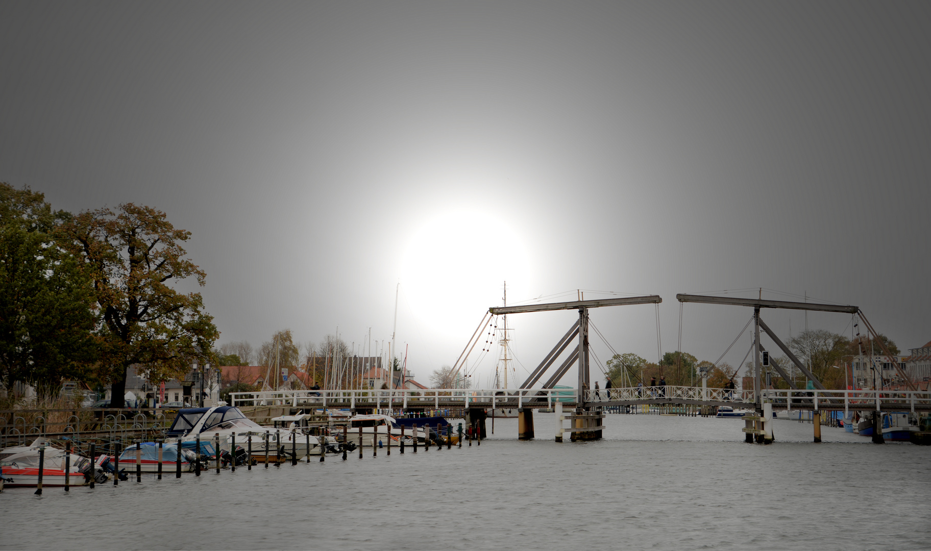 Die Wiecker Brücke von Greifswald