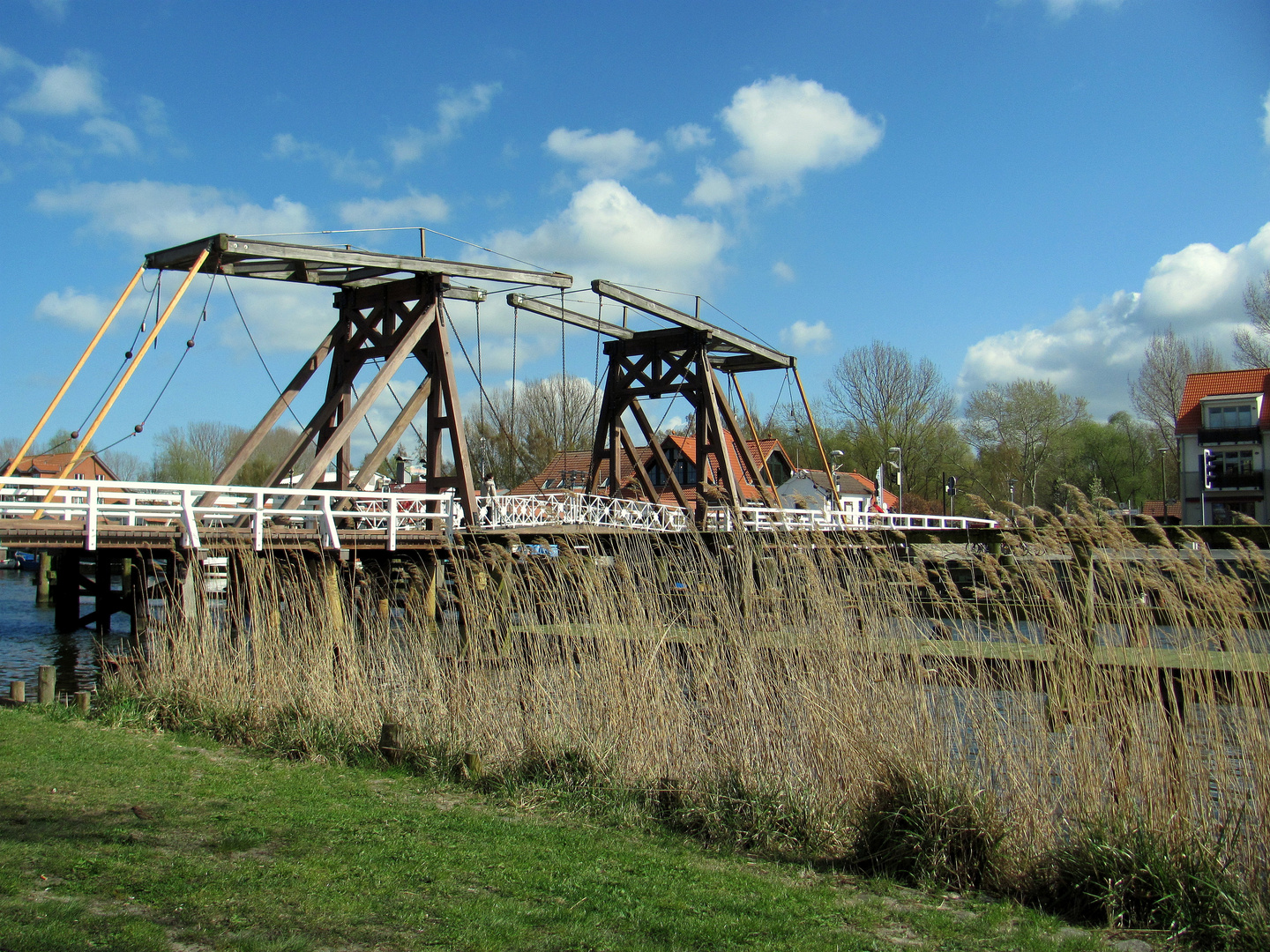 die Wiecker Holzzugbrücke