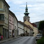 Die Wiener Straße in Hainburg