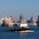 Die Wilhelmine unterwegs im Hamburger Hafen