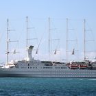 Die "Wind Surf" im Hafen von Palma de Mallorca