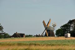 Die Windmühle in Nebel