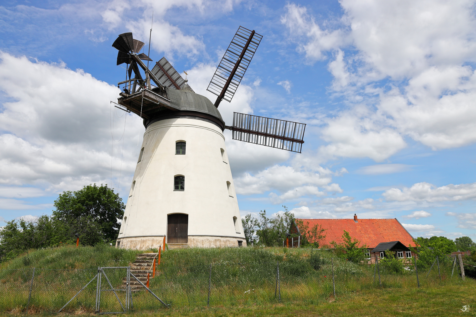 Die Windmühle in  Wendhausen bei Braunschweig/Lehre