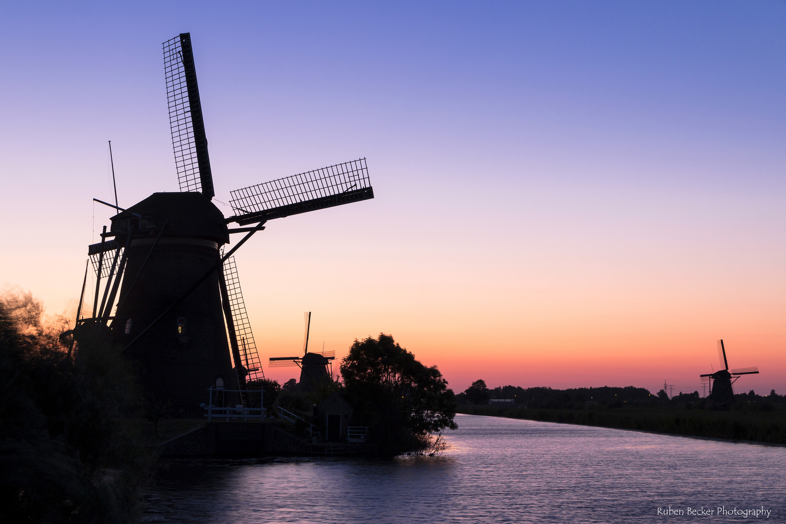 Die Windmühlen in Kinderdijk