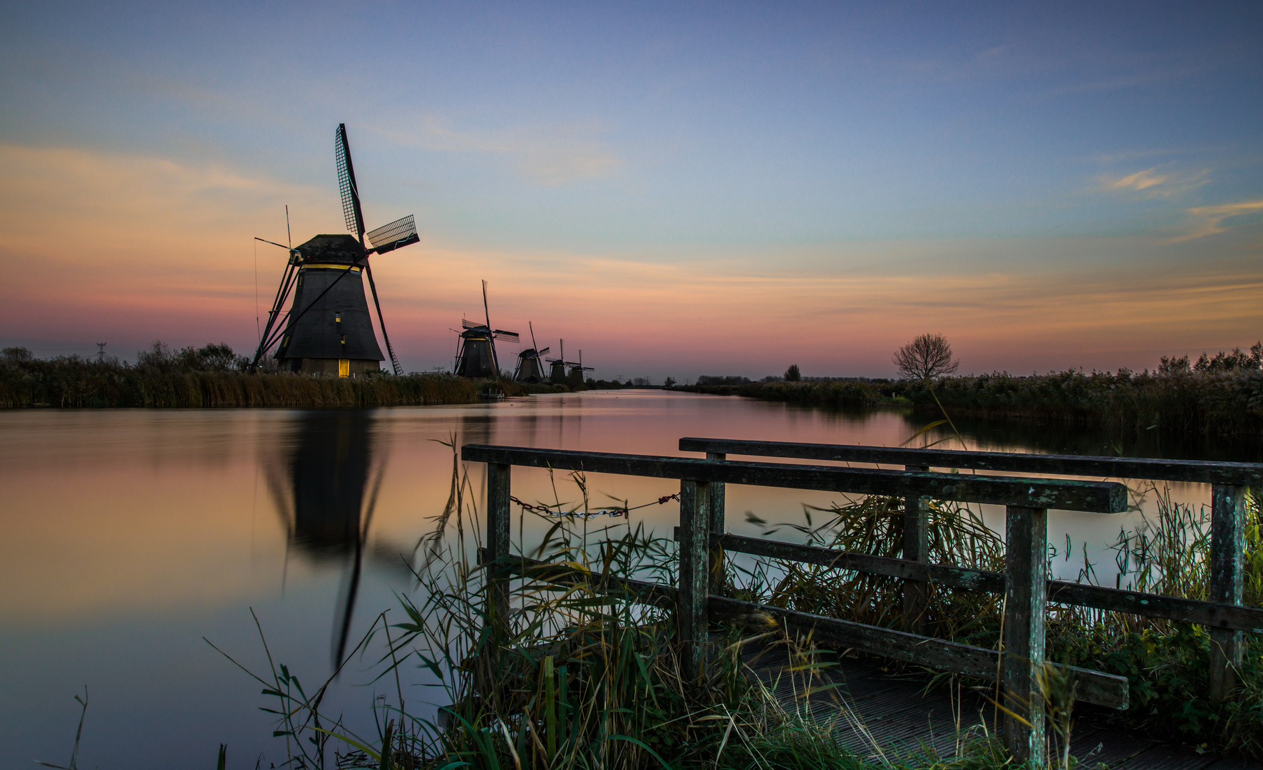 Die Windmühlen von Kinderdijk