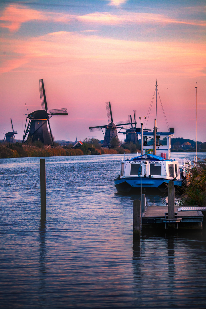 Die  Windmühlen von Kinderdijk