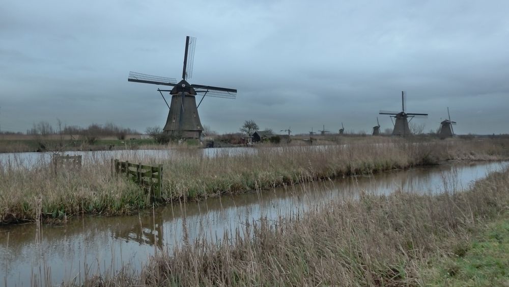 Die Windmühlen von Kinderdijk