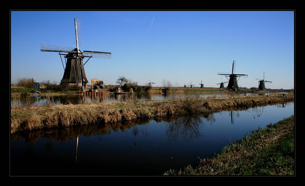 Die Windmühlen von Kinderdijk...