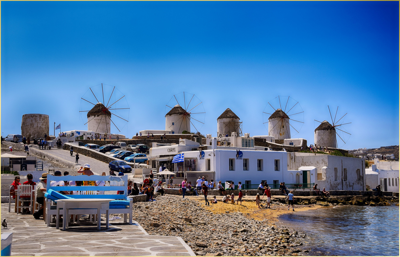 die Windmühlen von Mykonos