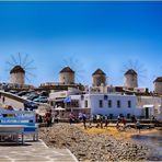 die Windmühlen von Mykonos