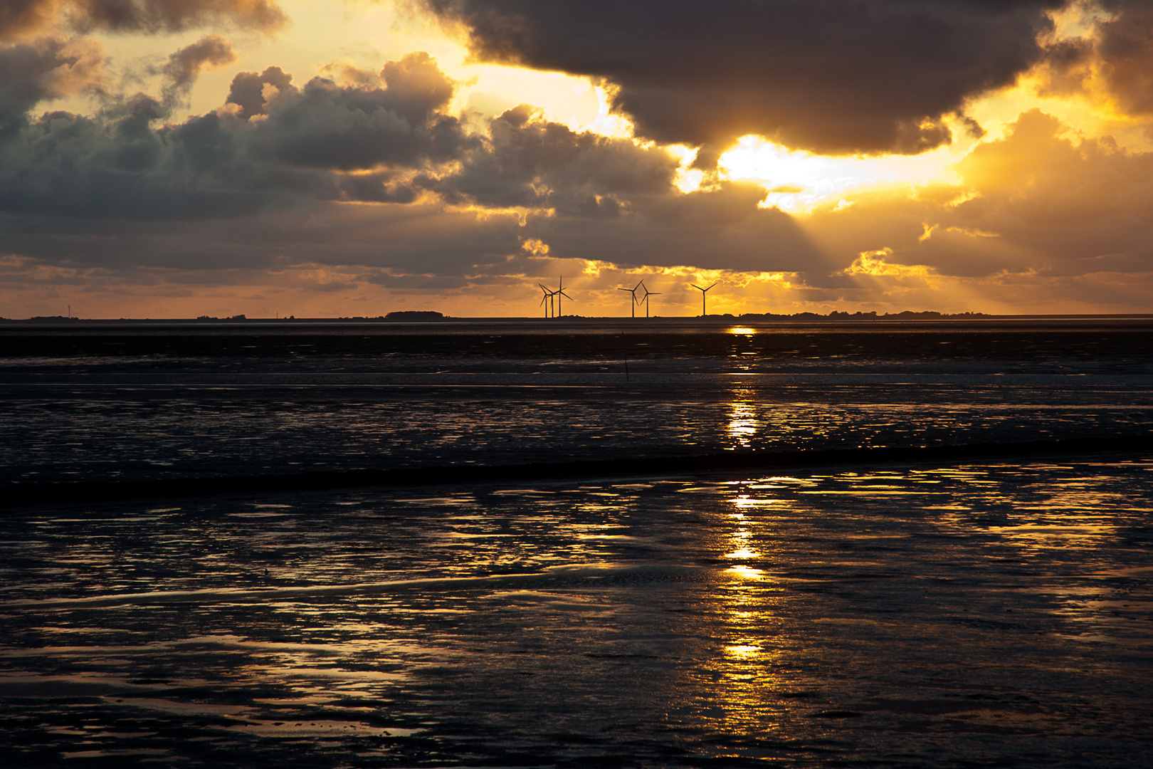 Die Windräder von Pellworm