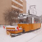 Die Winterdienst Straßenbahn in Nordhausen Nord 2.