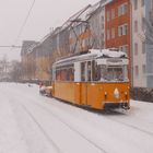 Die Winterdienst Straßenbahn in Nordhausen Nord 3.