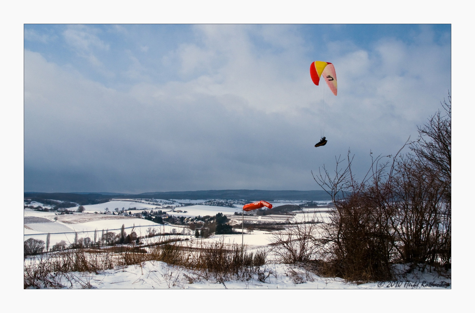 Die Winterlandschaft von oben genießen.......