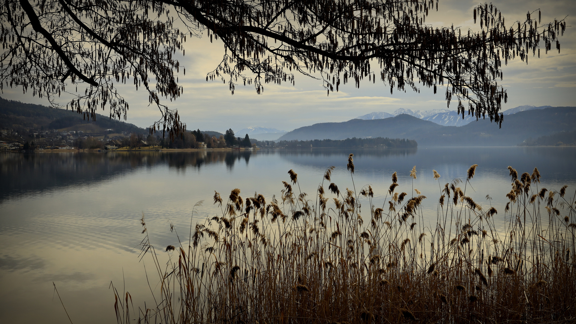 "Die Wintersonne am Wörthersee"   