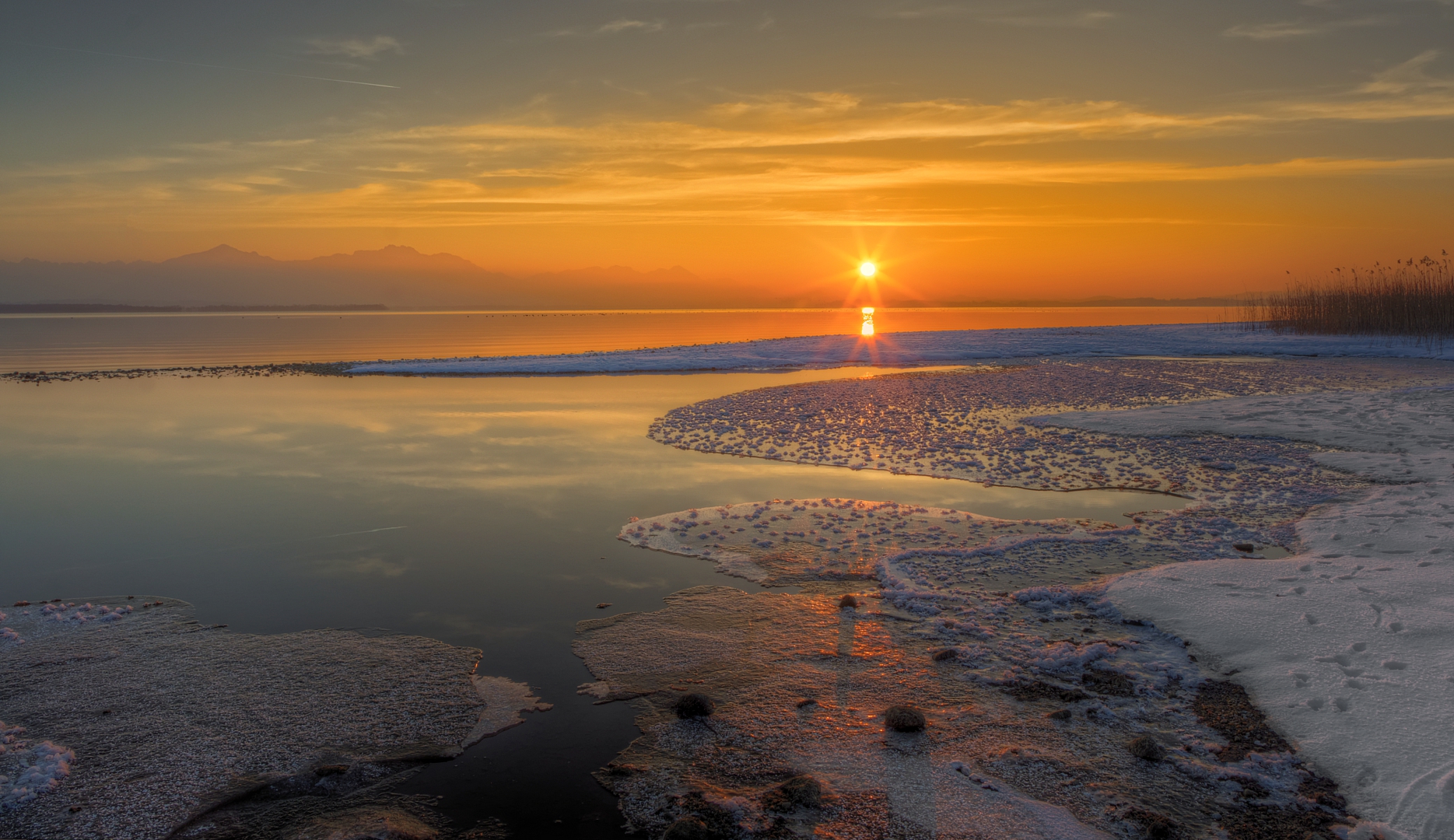 Die Wintersonne verabschiedet sich 