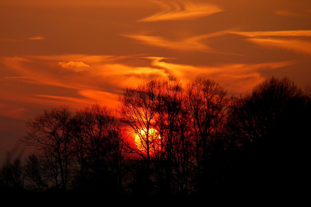 Die Wintersonne verabschiedet sich