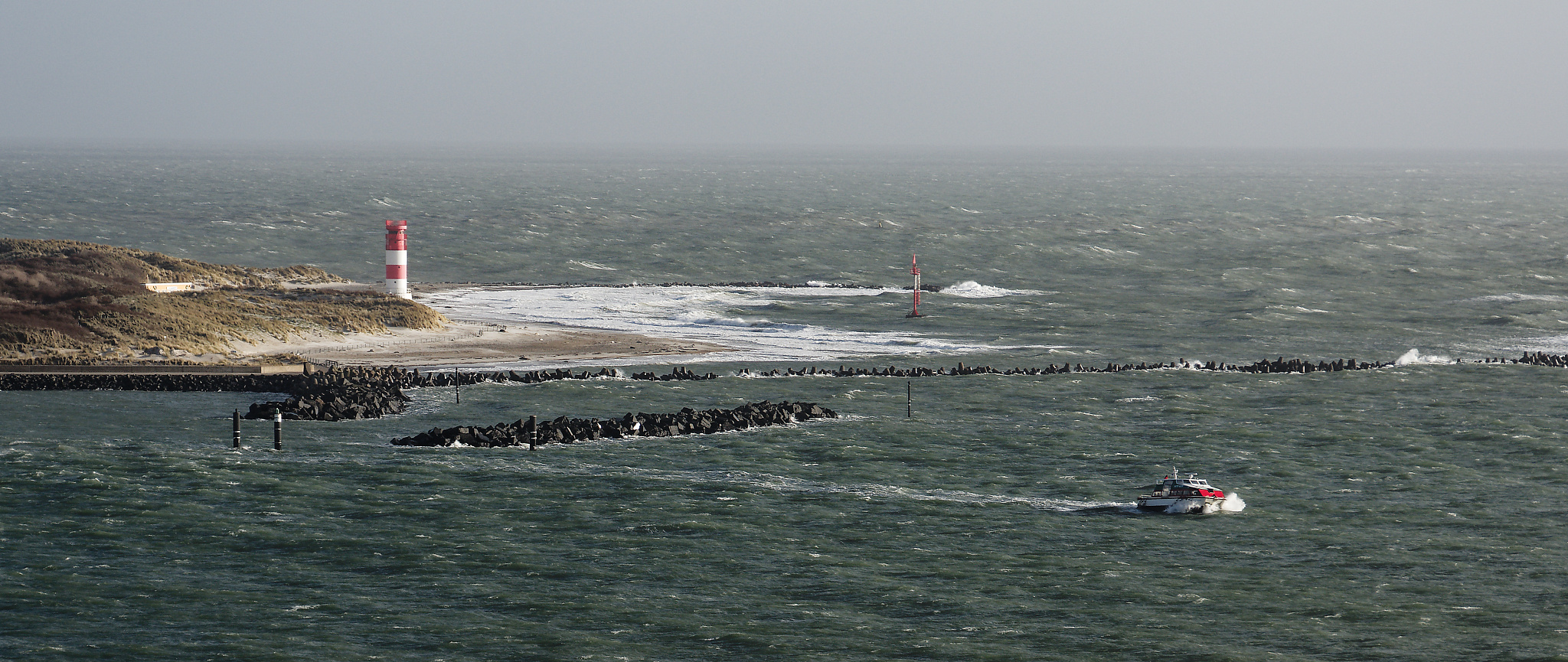 Die Witte Kliff auf dem Weg zur Düne Helgoland