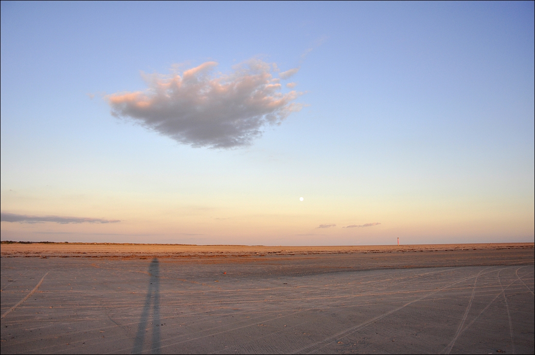 die Wolke, der Mond und ich