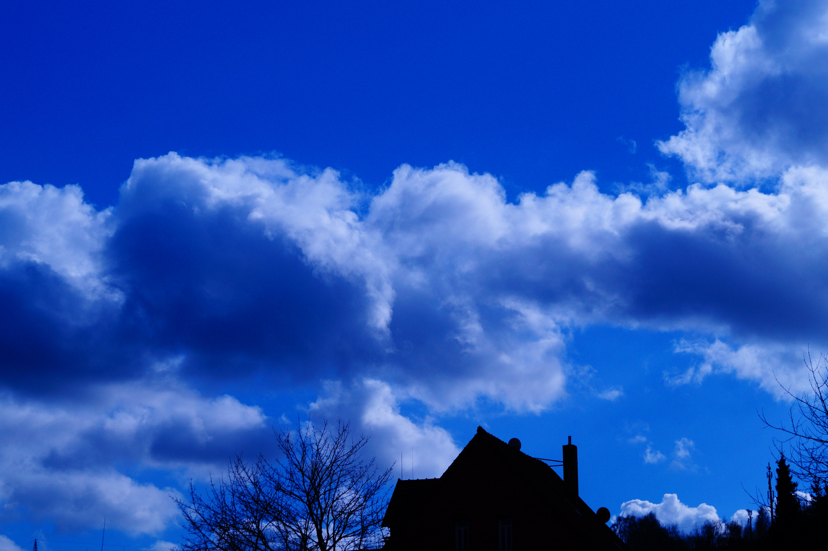 Die Wolken am Himmel