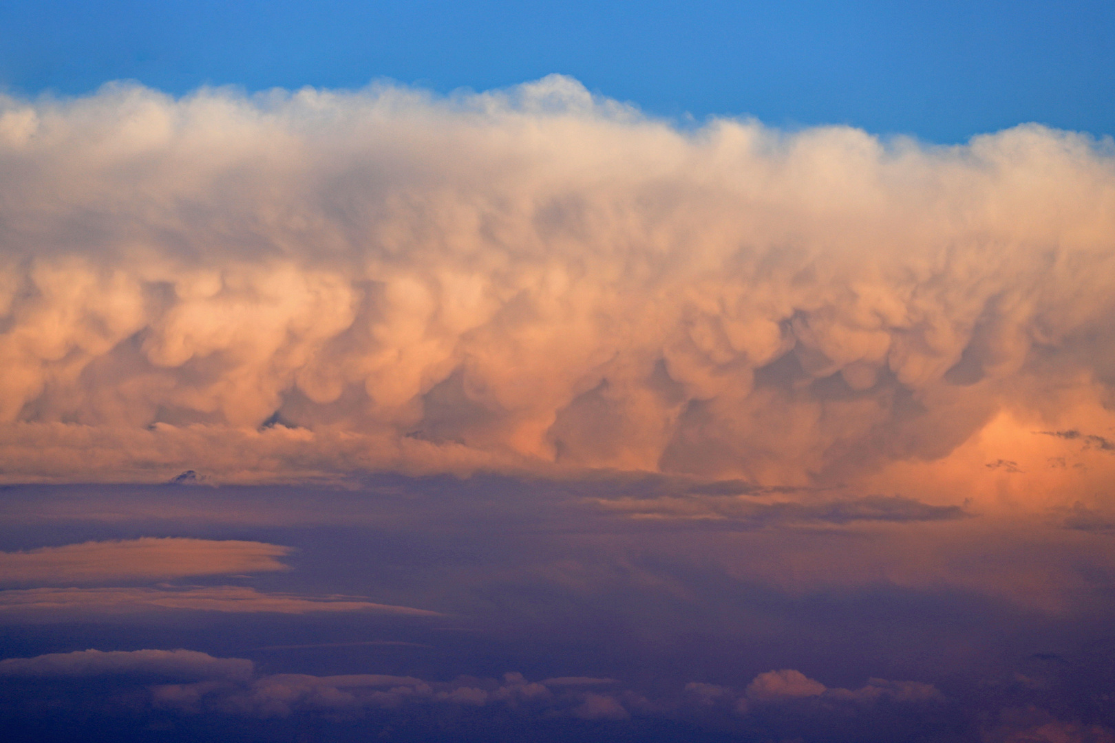 Die Wolken heute Abend...