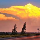 die Wolken kündigen etwas an