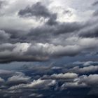 die Wolken kündigten den heutigen Sturm an