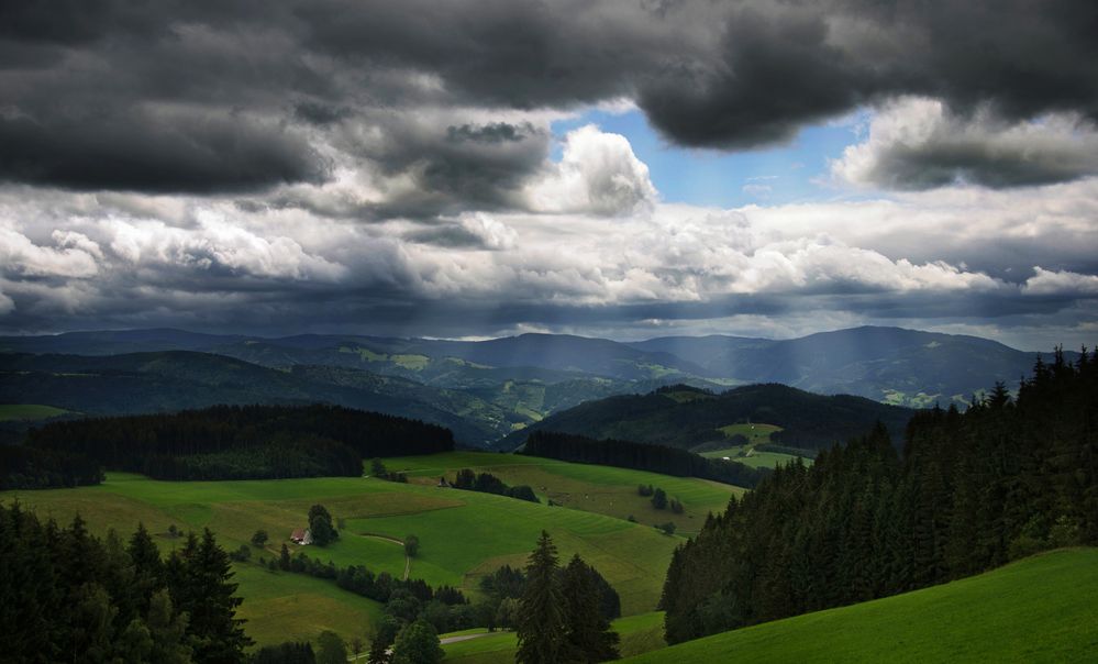 Die Wolken reißen auf ...