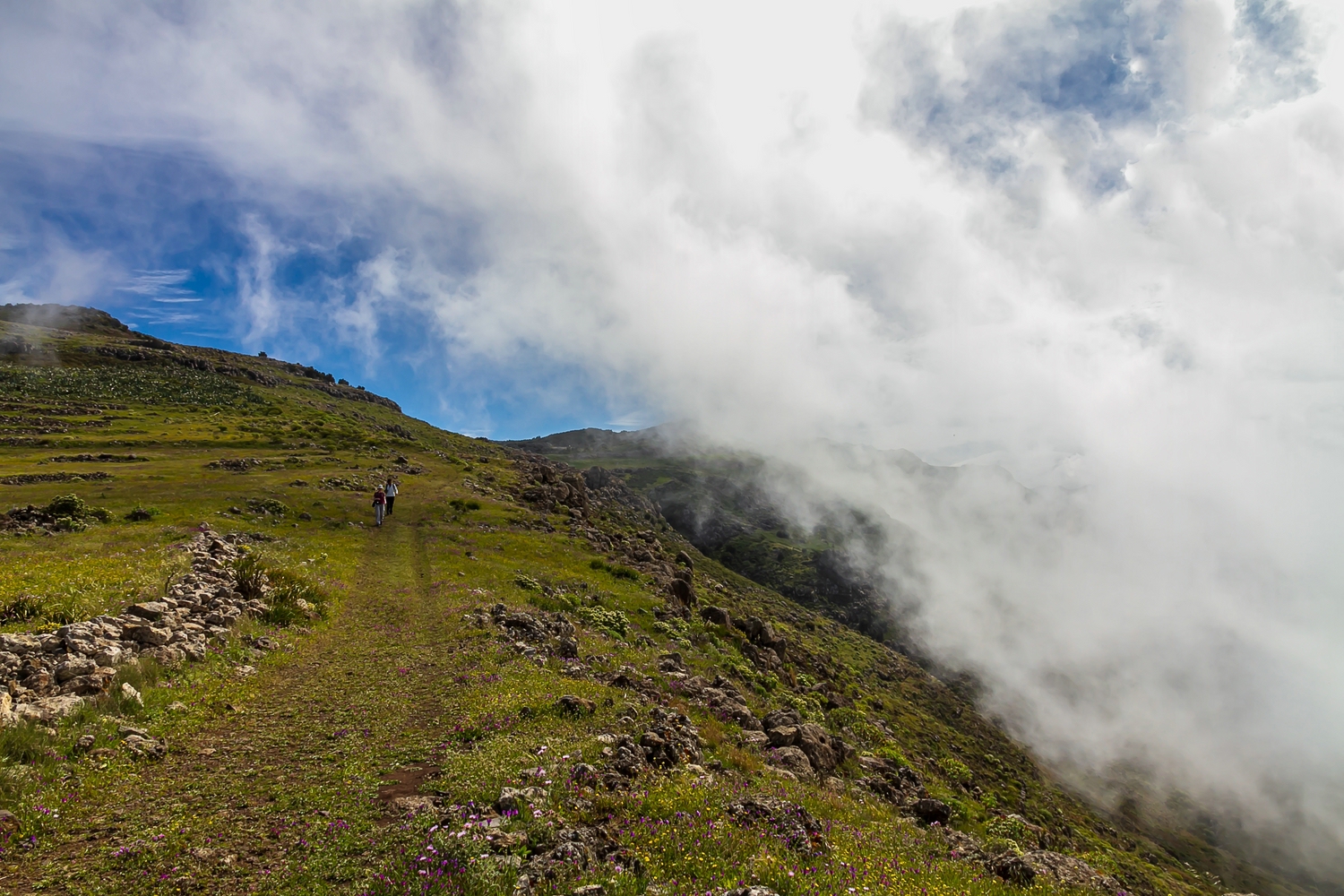 Die Wolken streicheln