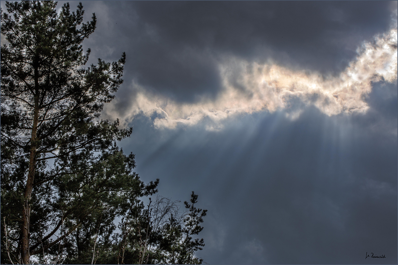 Die Wolken ziehen Wasser ....