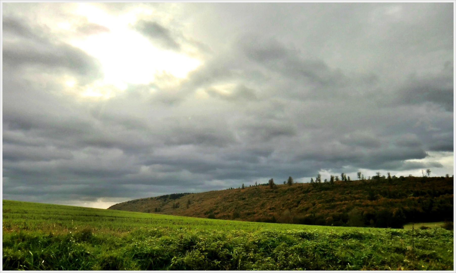 Die Wolken zogen weiter