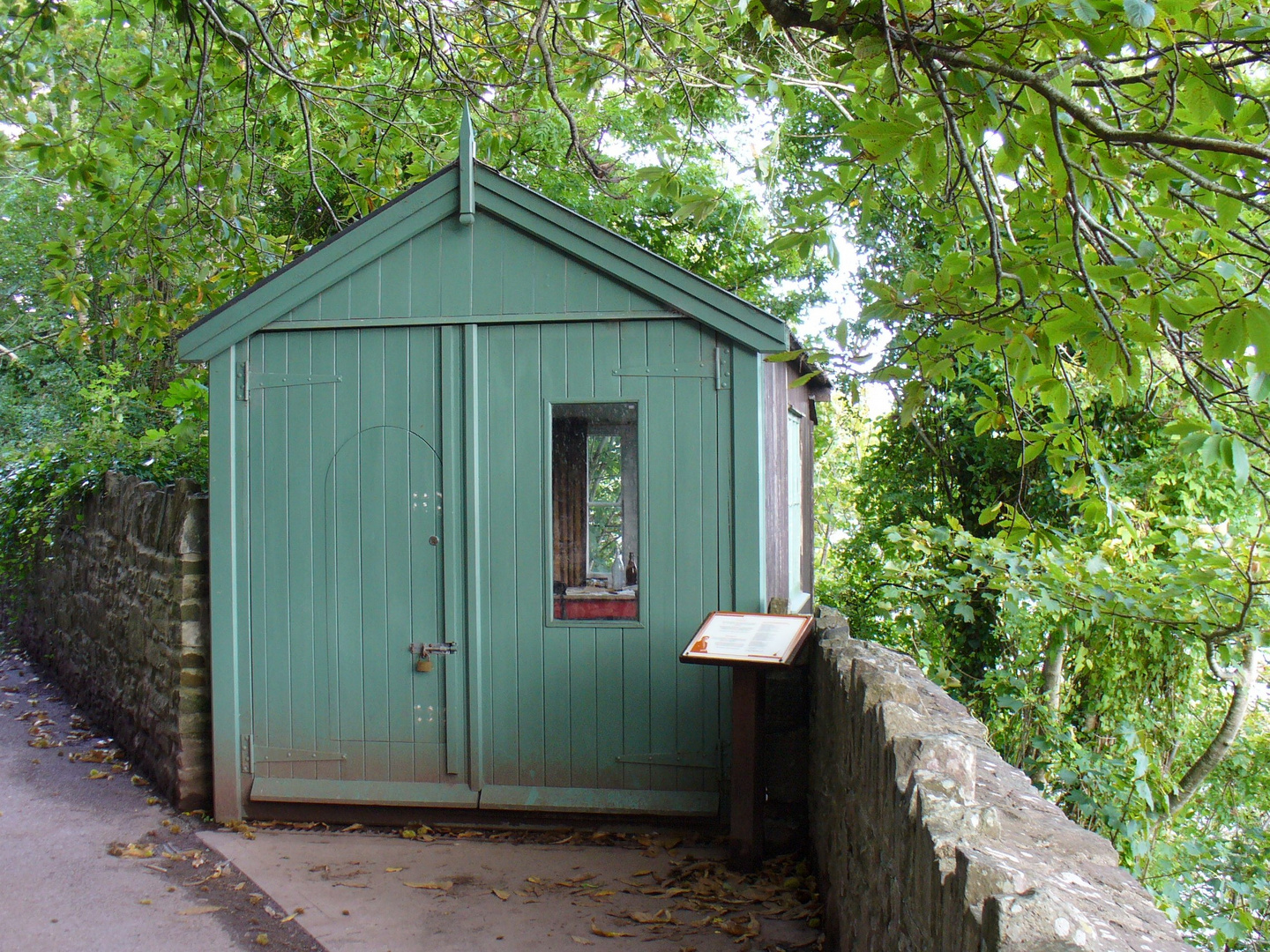 Die " writing shed" des  Schriftstellers Dylan Thomas ...