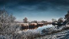 Die Wümme im Frost 